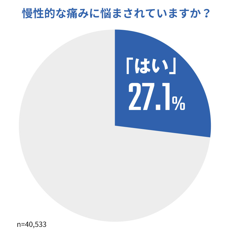 図1：慢性的な痛みに悩まされていますか？